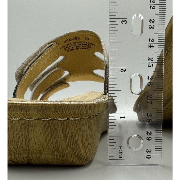 Alegria Venice Sandals Women's Size 9 (39) Gold Your Own Way Leather Comfort NIB - Picture 6 of 11